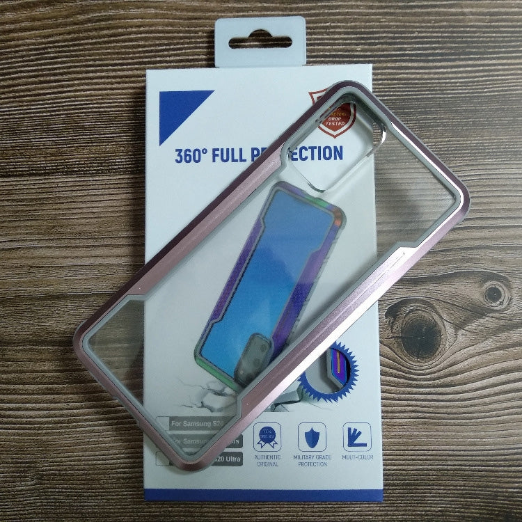 For Samsung Galaxy S20 Blade Metal Clear PC + TPU Shocproof Protective Case
