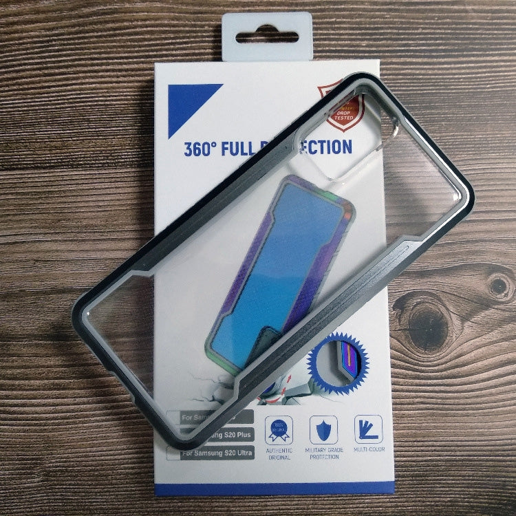 For Samsung Galaxy S20 Blade Metal Clear PC + TPU Shocproof Protective Case