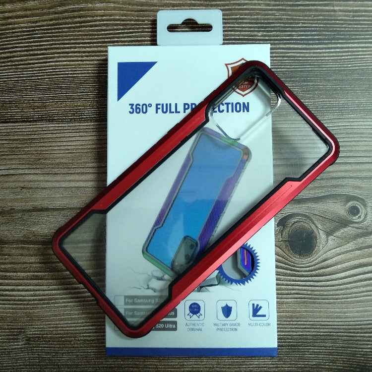 For Samsung Galaxy S20 Ultra Blade Metal Clear PC + TPU Shocproof Protective Case