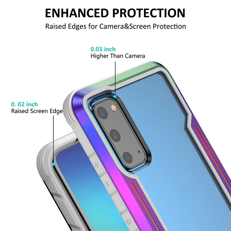 For Samsung Galaxy S20 Ultra Blade Metal Clear PC + TPU Shocproof Protective Case
