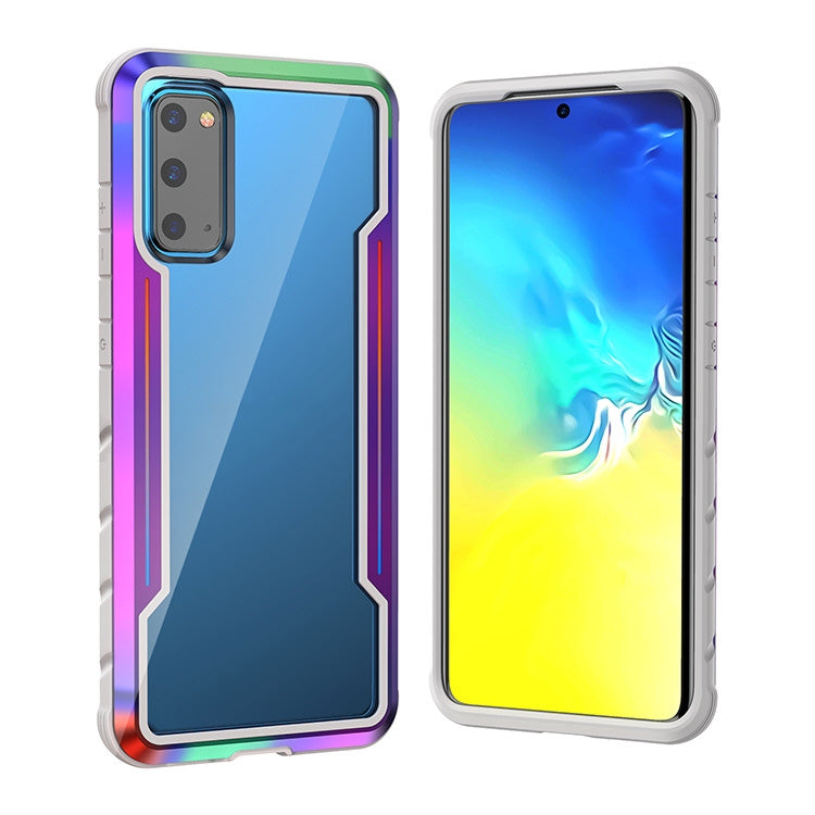 For Samsung Galaxy S20 Ultra Blade Metal Clear PC + TPU Shocproof Protective Case