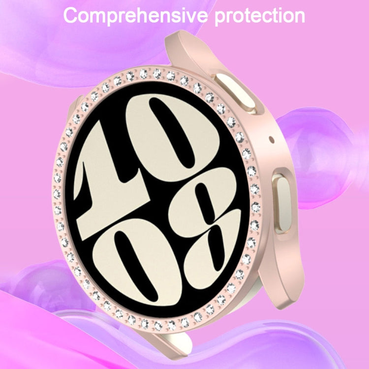 For Samsung Galaxy Watch FE 40mm Diamond Hollow PC Watch Protective Case