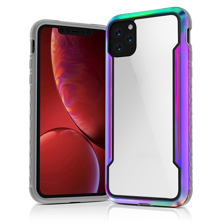 For iPhone 11 Blade Metal Clear PC + TPU Shocproof Protective Case