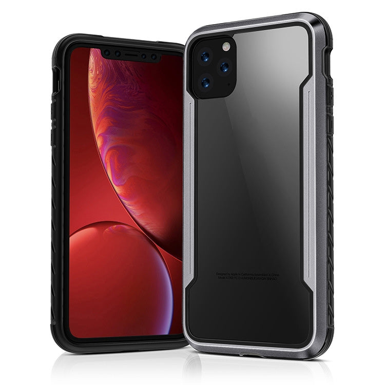 For iPhone 11 Blade Metal Clear PC + TPU Shocproof Protective Case
