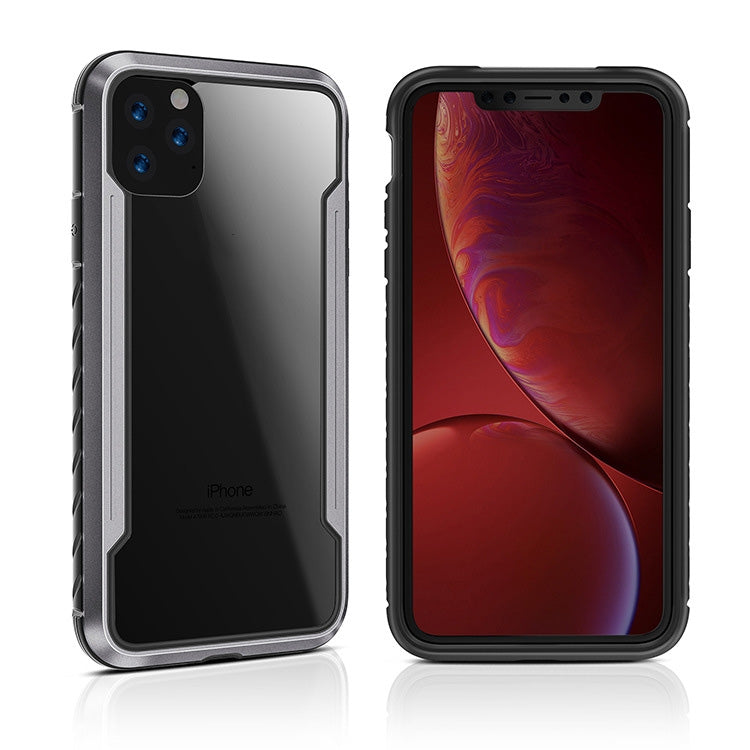 For iPhone 11 Blade Metal Clear PC + TPU Shocproof Protective Case