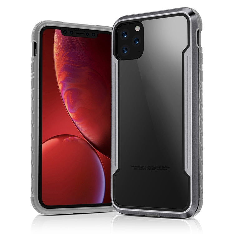 For iPhone 11 Blade Metal Clear PC + TPU Shocproof Protective Case