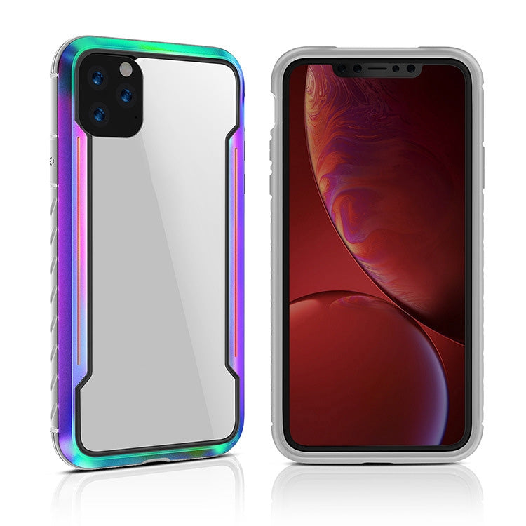 For iPhone 11 Pro Blade Metal Clear PC + TPU Shocproof Protective Case