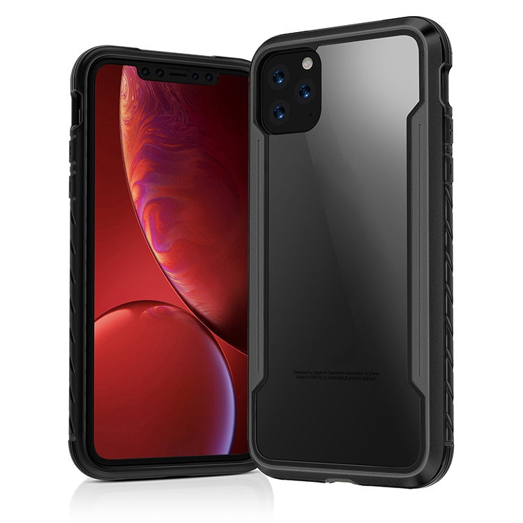 For iPhone 11 Pro Blade Metal Clear PC + TPU Shocproof Protective Case