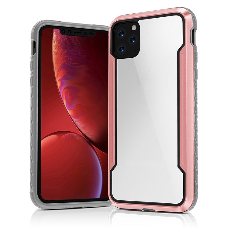 For iPhone 11 Pro Blade Metal Clear PC + TPU Shocproof Protective Case