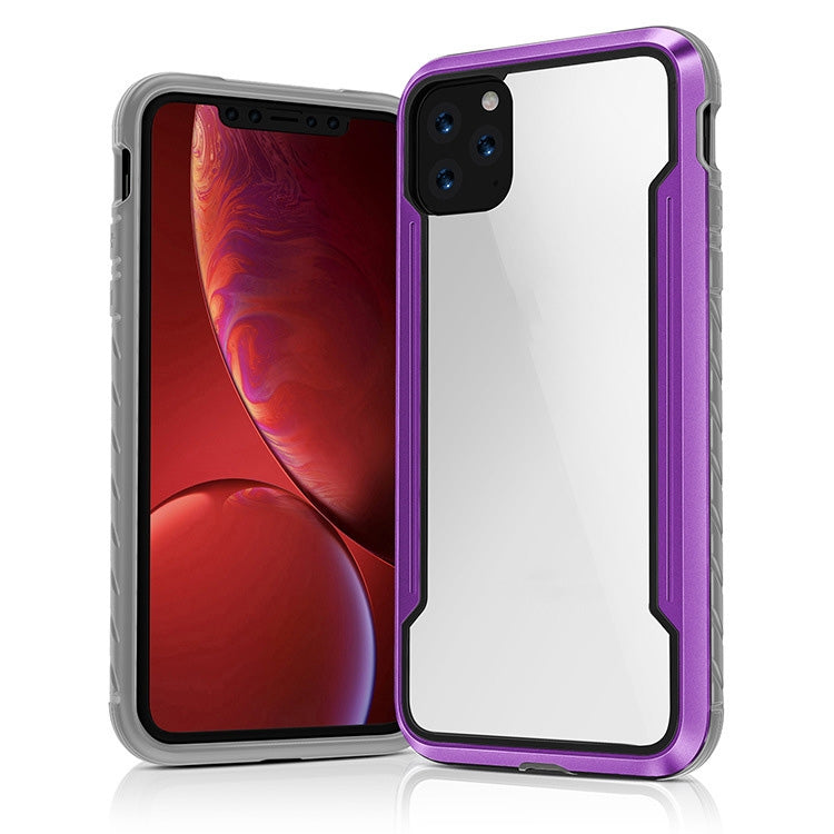 For iPhone 11 Pro Blade Metal Clear PC + TPU Shocproof Protective Case