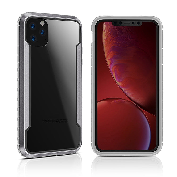 For iPhone 11 Pro Blade Metal Clear PC + TPU Shocproof Protective Case