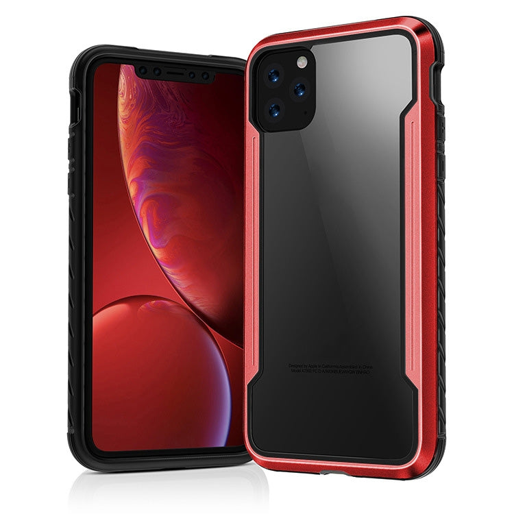 For iPhone 11 Pro Max Blade Metal Clear PC + TPU Shocproof Protective Case