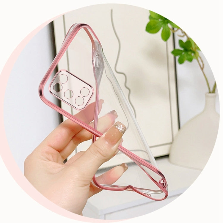 For OPPO A52 Plated Gradient Glitter Butterfly Holder TPU Phone Case