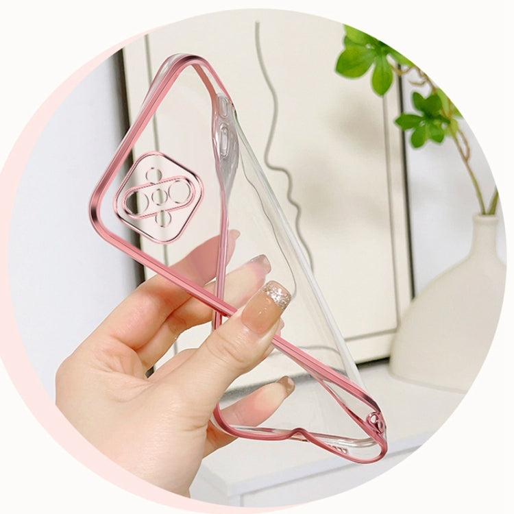 For OPPO A92s Plated Gradient Glitter Butterfly Holder TPU Phone Case