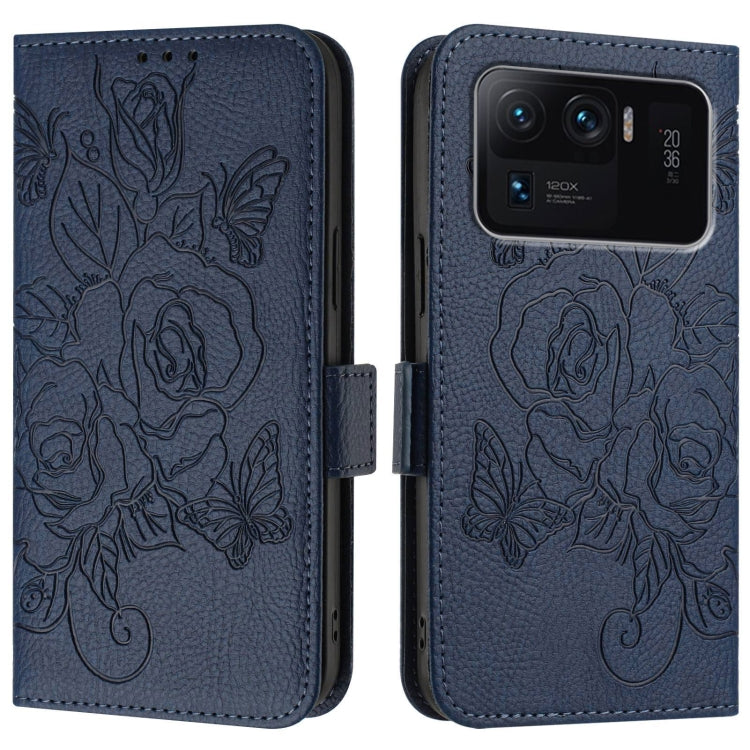 For Xiaomi Mi 11 Ultra Embossed Rose RFID Anti-theft Leather Phone Case
