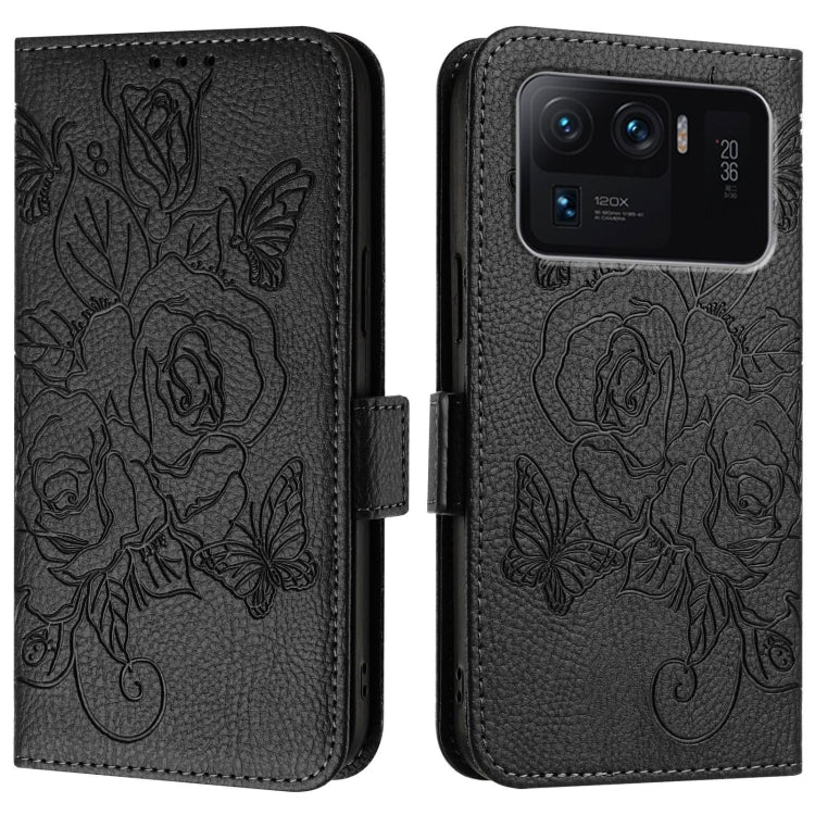 For Xiaomi Mi 11 Ultra Embossed Rose RFID Anti-theft Leather Phone Case