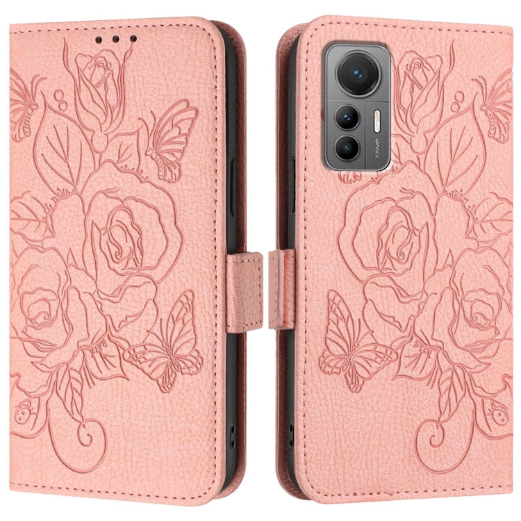 For Xiaomi 12 Lite Embossed Rose RFID Anti-theft Leather Phone Case