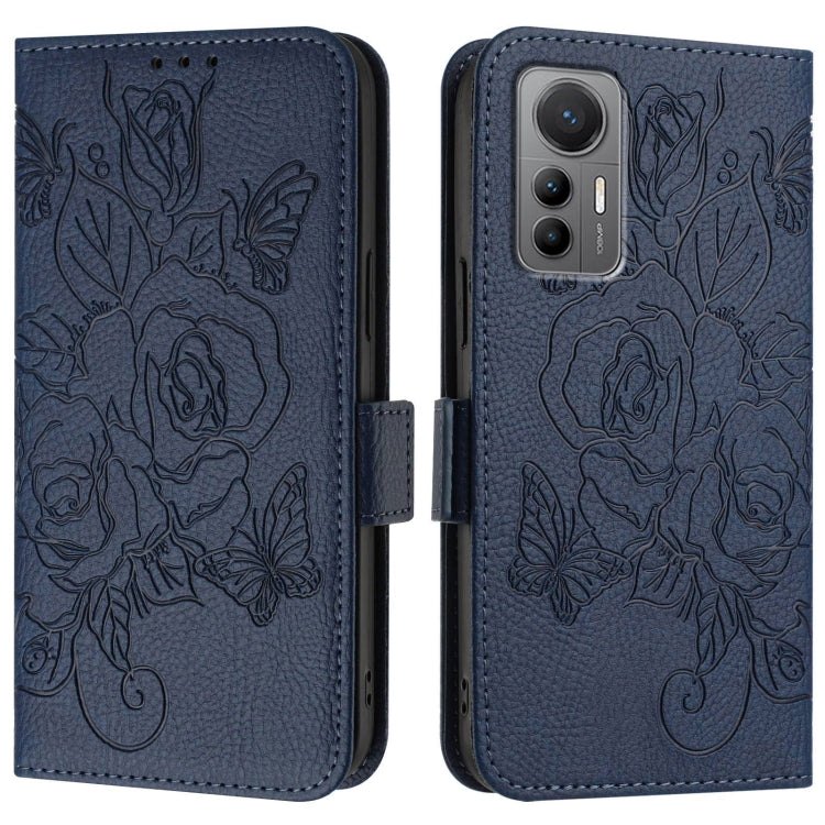 For Xiaomi 12 Lite Embossed Rose RFID Anti-theft Leather Phone Case