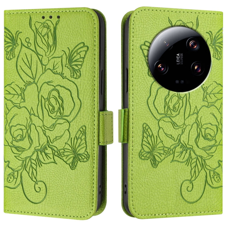 For Xiaomi 13 Ultra Embossed Rose RFID Anti-theft Leather Phone Case