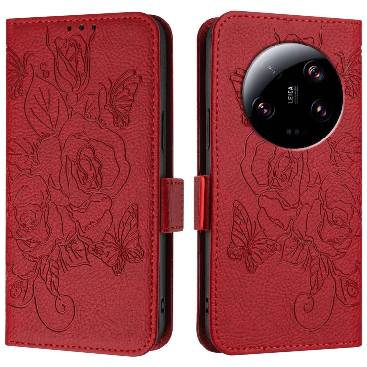 For Xiaomi 13 Ultra Embossed Rose RFID Anti-theft Leather Phone Case