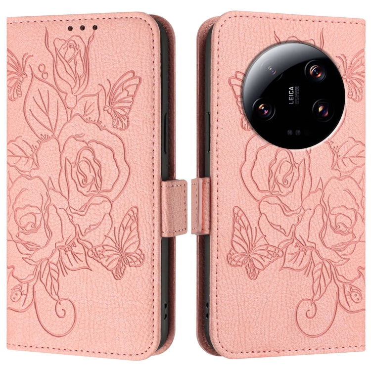 For Xiaomi 13 Ultra Embossed Rose RFID Anti-theft Leather Phone Case