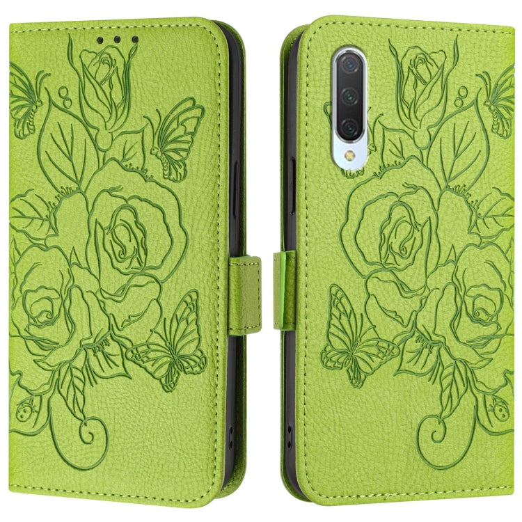 For Xiaomi Mi CC9 / Mi 9 Lite Embossed Rose RFID Anti-theft Leather Phone Case
