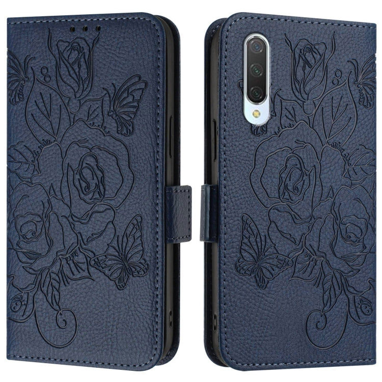 For Xiaomi Mi CC9 / Mi 9 Lite Embossed Rose RFID Anti-theft Leather Phone Case