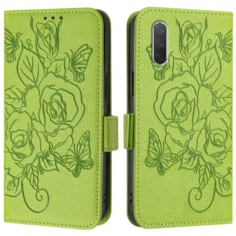 For Xiaomi Mi CC9e / Mi A3 Embossed Rose RFID Anti-theft Leather Phone Case