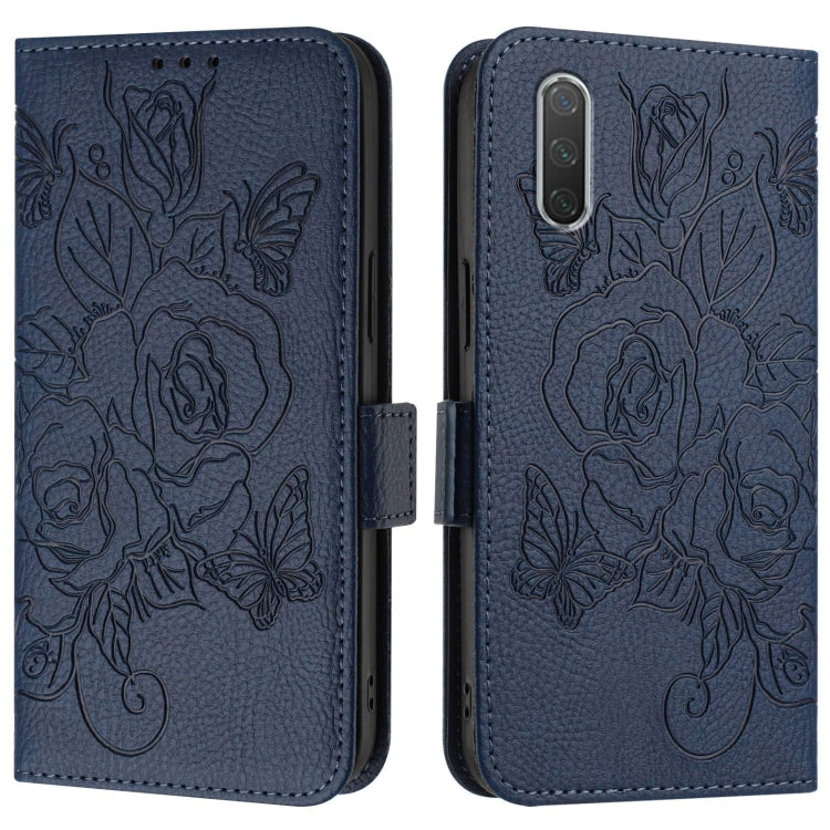 For Xiaomi Mi CC9e / Mi A3 Embossed Rose RFID Anti-theft Leather Phone Case