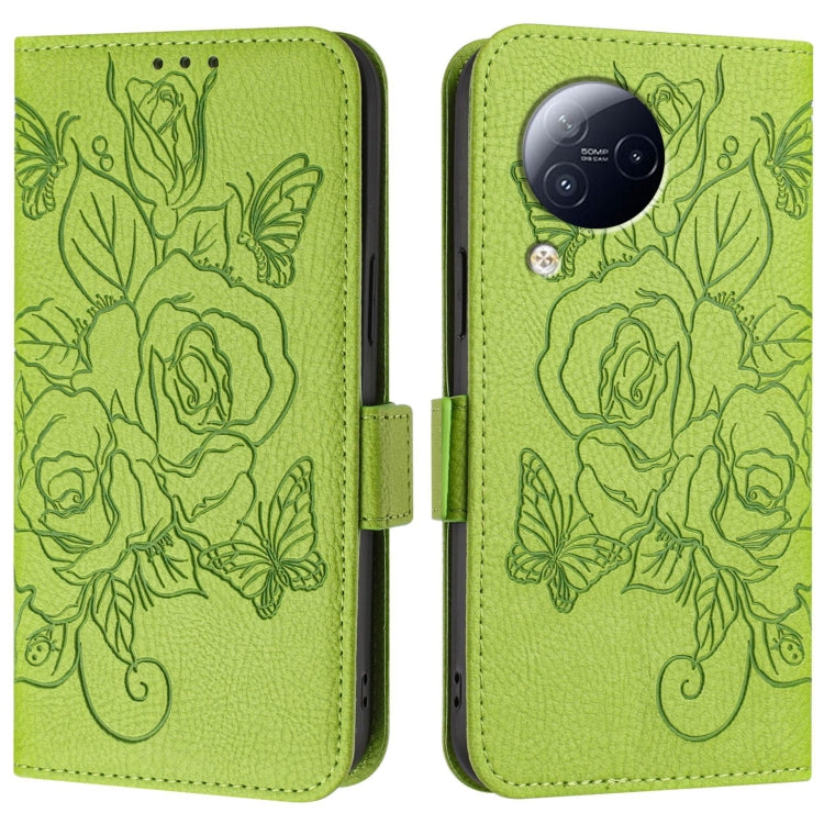 For Xiaomi Civi 3 5G Embossed Rose RFID Anti-theft Leather Phone Case