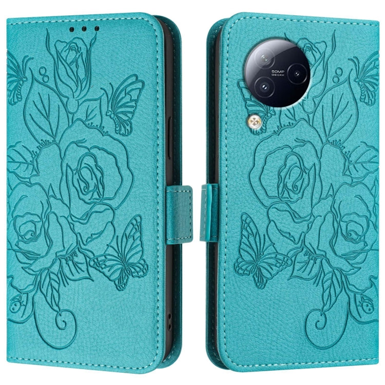 For Xiaomi Civi 3 5G Embossed Rose RFID Anti-theft Leather Phone Case
