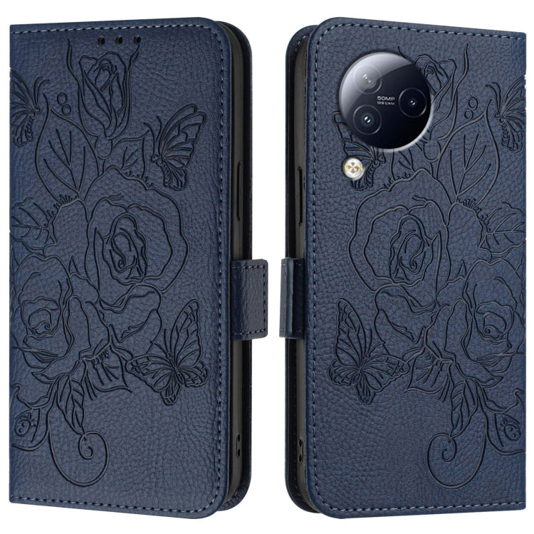 For Xiaomi Civi 3 5G Embossed Rose RFID Anti-theft Leather Phone Case