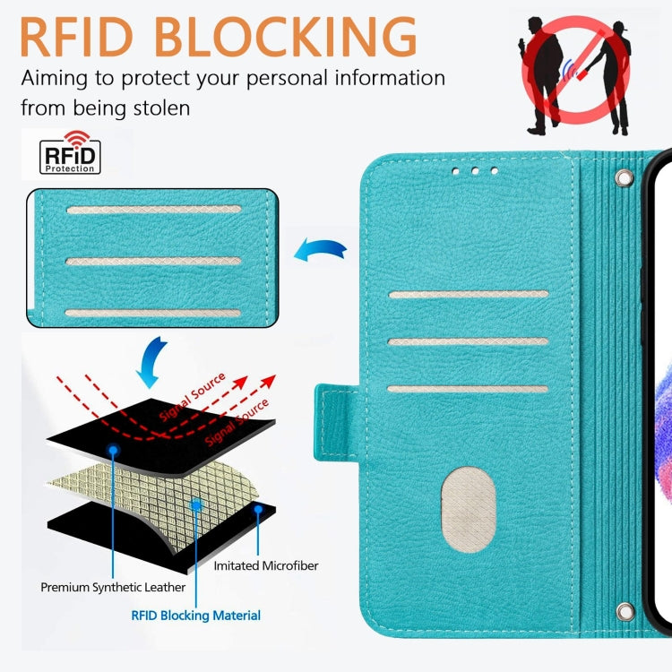 For Xiaomi 14T Embossed Rose RFID Anti-theft Leather Phone Case