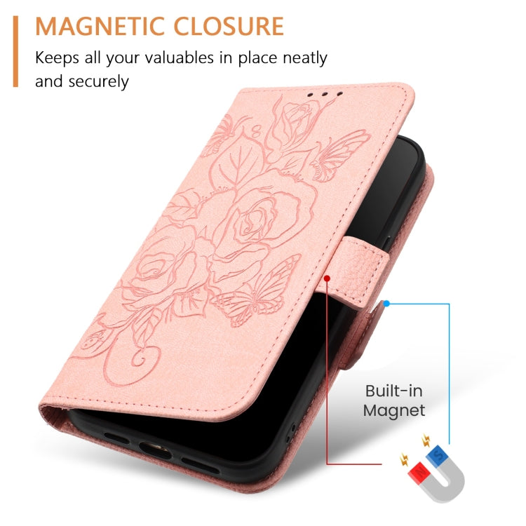 For Xiaomi 14T Embossed Rose RFID Anti-theft Leather Phone Case