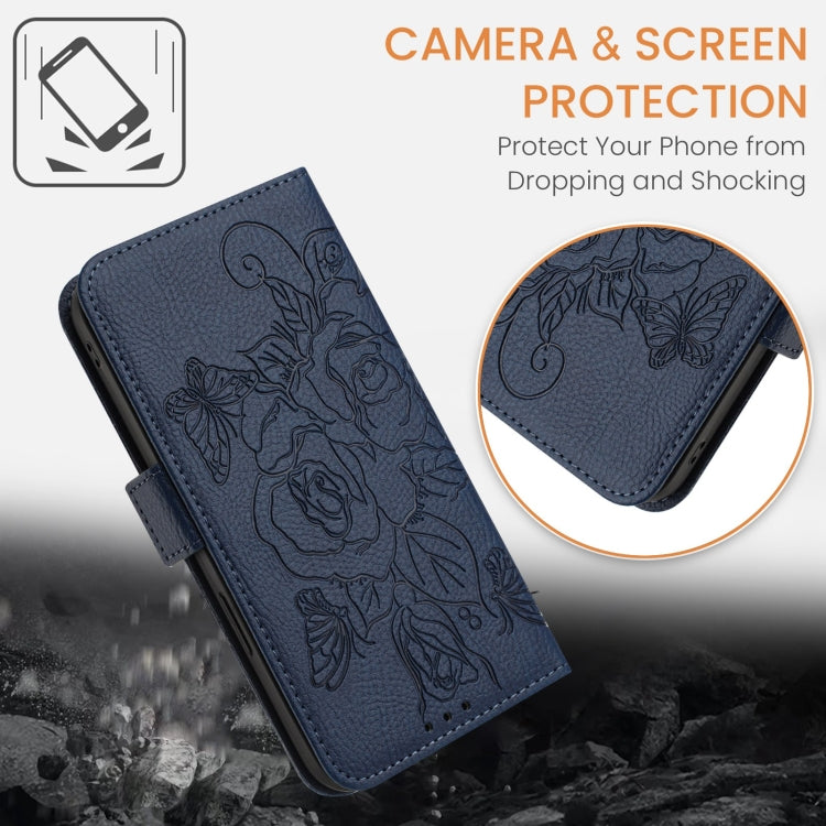 For Xiaomi 14T Embossed Rose RFID Anti-theft Leather Phone Case