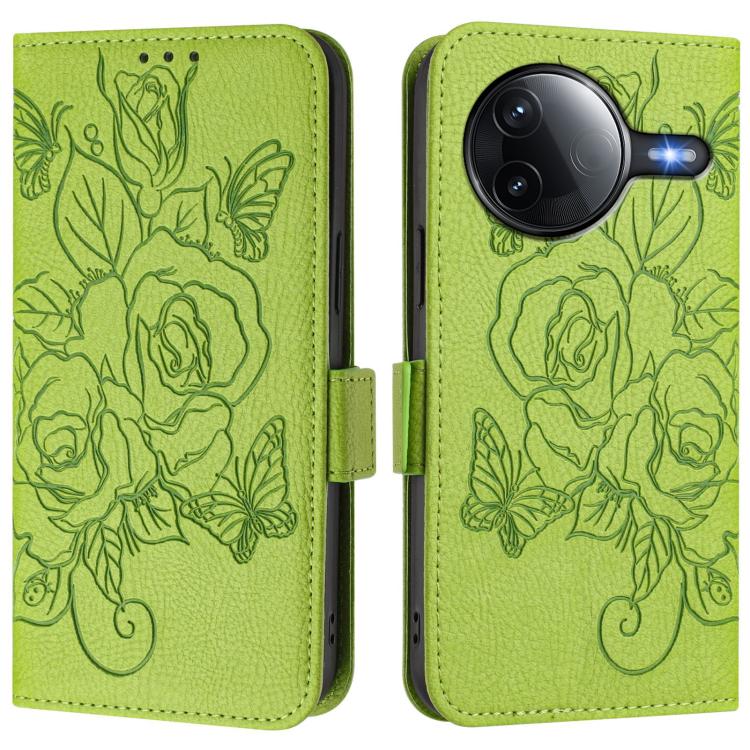 For Xiaomi Poco F7 Pro / F7 Ultra Embossed Rose RFID Anti-theft Leather Phone Case