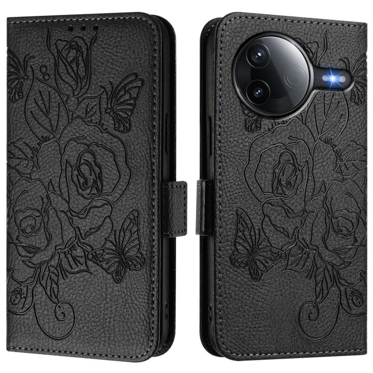 For Xiaomi Poco F7 Pro / F7 Ultra Embossed Rose RFID Anti-theft Leather Phone Case