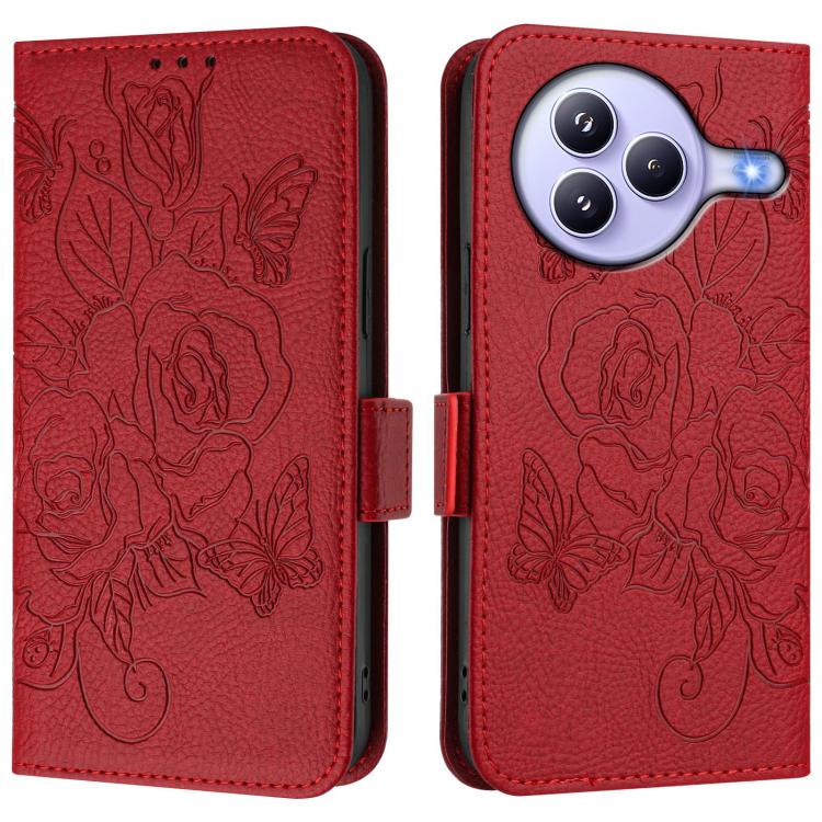 For Xiaomi Civi 5 Pro 5G Embossed Rose RFID Anti-theft Leather Phone Case