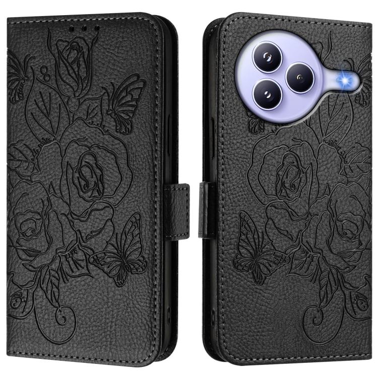 For Xiaomi Civi 5 Pro 5G Embossed Rose RFID Anti-theft Leather Phone Case