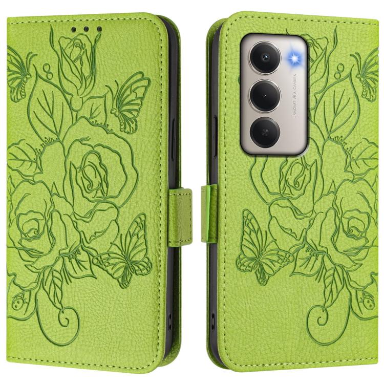 For Redmi 15 5G Global / 15 4G SEA 169.5mm Embossed Rose RFID Anti-theft Leather Phone Case