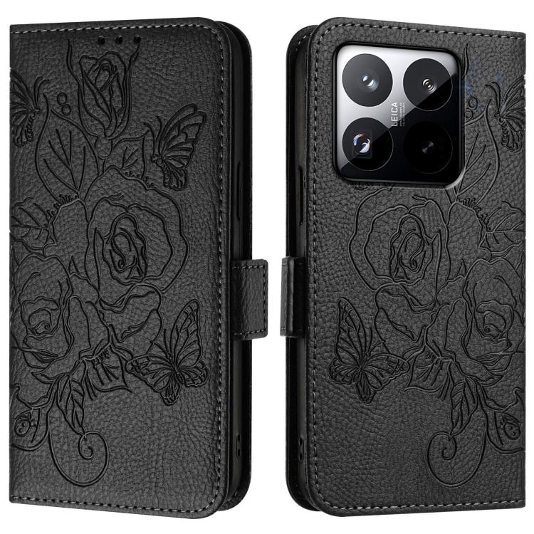 For Xiaomi 15T 5G Embossed Rose RFID Anti-theft Leather Phone Case