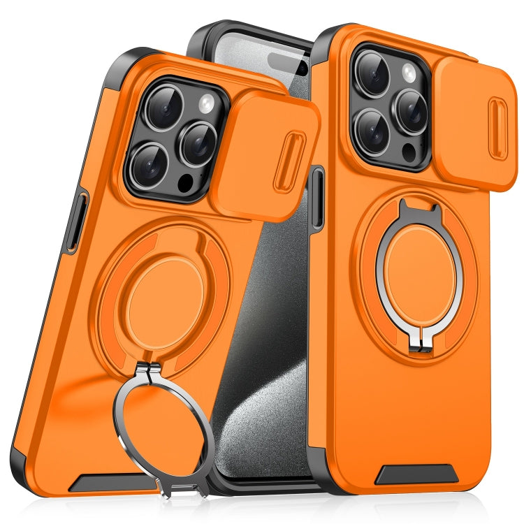 For iPhone 15 Pro Max Sliding Camshield Ring Holder Phone Case
