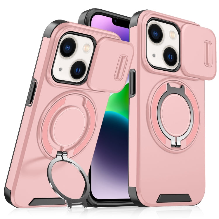 For iPhone 14 Sliding Camshield Ring Holder Phone Case
