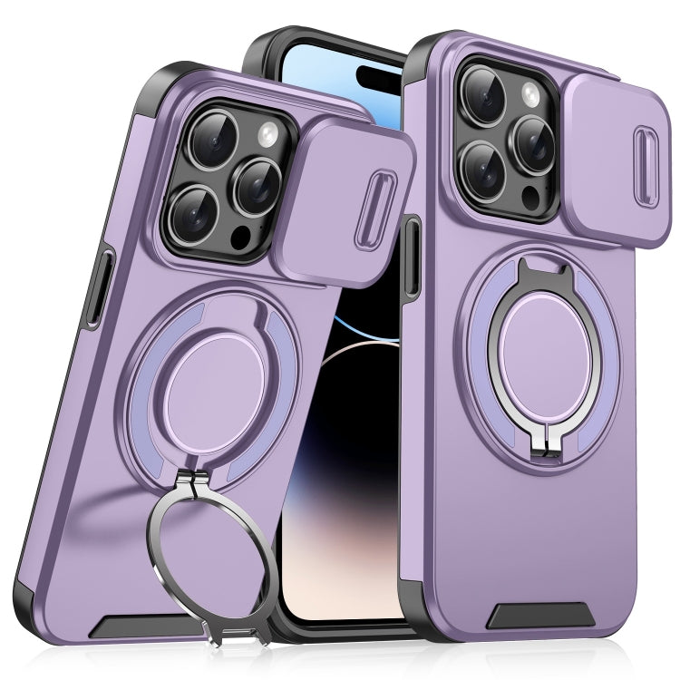 For iPhone 14 Pro Sliding Camshield Ring Holder Phone Case