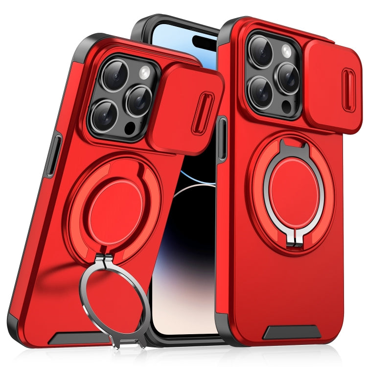 For iPhone 14 Pro Sliding Camshield Ring Holder Phone Case