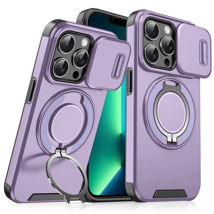 For iPhone 13 Pro Max Sliding Camshield Ring Holder Phone Case