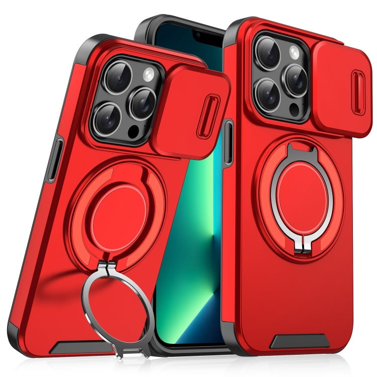 For iPhone 13 Pro Max Sliding Camshield Ring Holder Phone Case