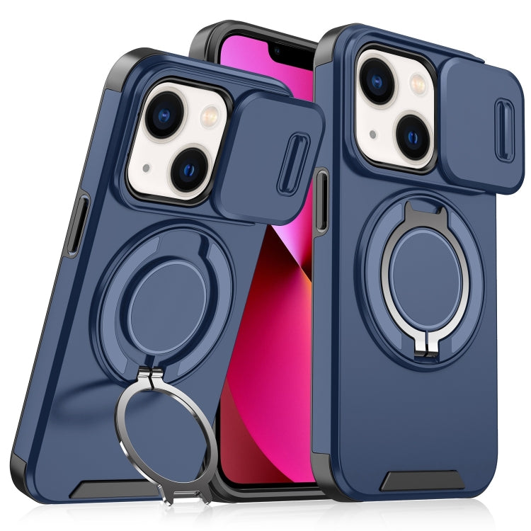 For iPhone 13 Sliding Camshield Ring Holder Phone Case