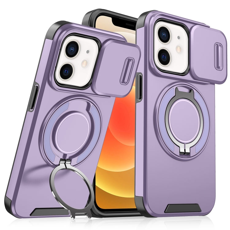 For iPhone 12 Sliding Camshield Ring Holder Phone Case