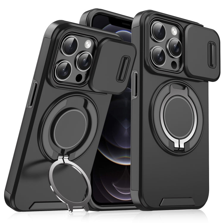 For iPhone 12 Pro Sliding Camshield Ring Holder Phone Case